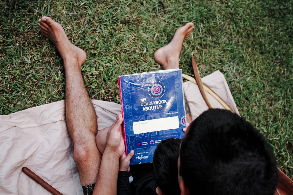 Parents help children connect with culture through My Deadly Book About Me My Deadly Book About Me